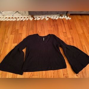 Free people bell sleeve sweater